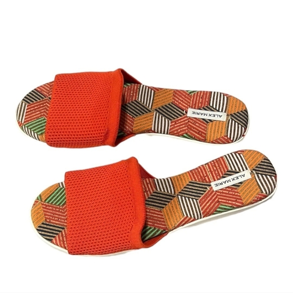Alex Marie Casperi Orange Sandals Womens Size 9.5 M - Picture 7 of 9